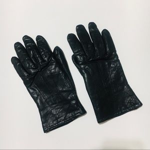 90s Vintage Sheep Leather Winter Gloves